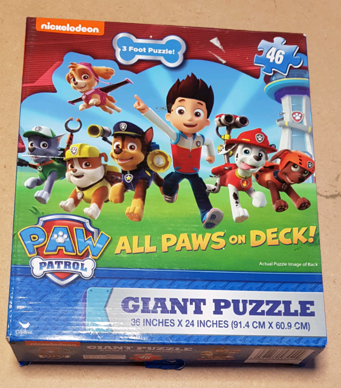 paw patrol giant floor puzzle